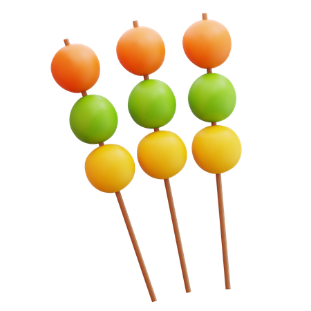 Dango Skewers  3D Icon