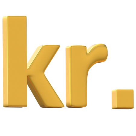 Danish Krone  3D Icon