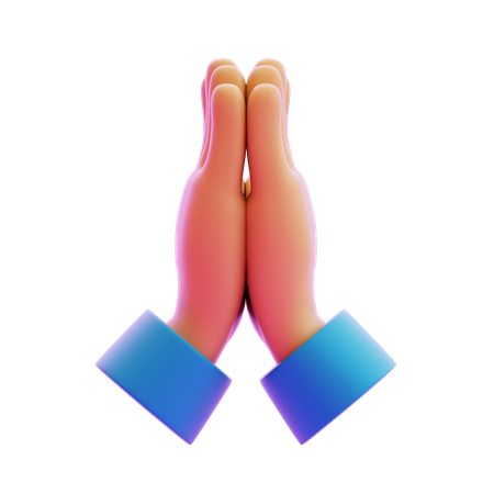 Dankbarkeits-Handgeste  3D Icon