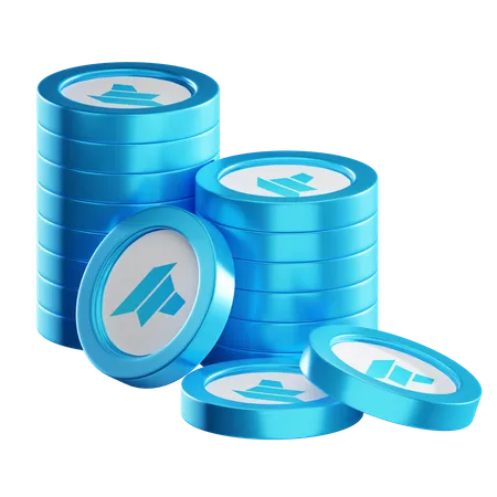 Dao Coin Stacks  3D Icon