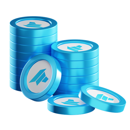 Dao Coin Stacks  3D Icon