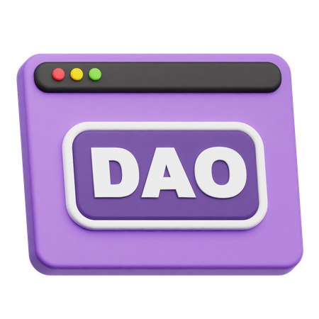 Dao Website  3D Icon