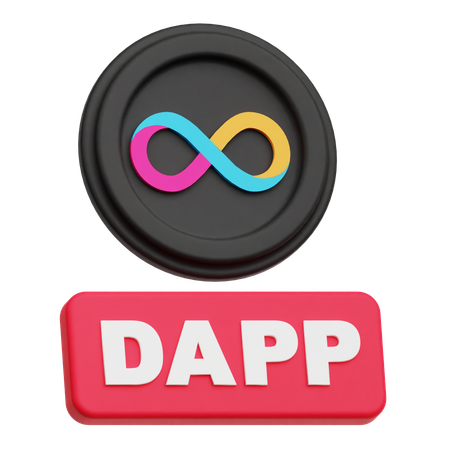 인터넷 컴퓨터 dapp  3D Icon
