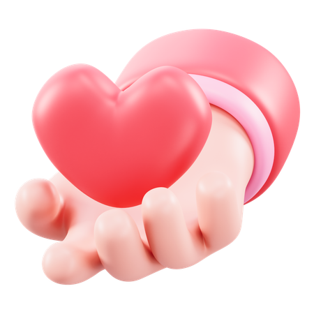 Dar amor  3D Icon