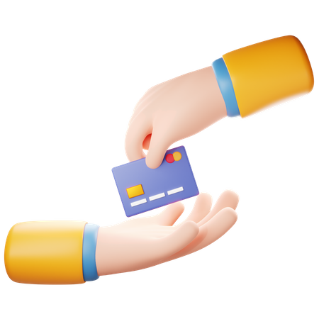 Dar cartão de crédito  3D Icon