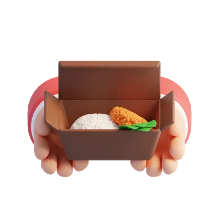 Dar comida  3D Icon