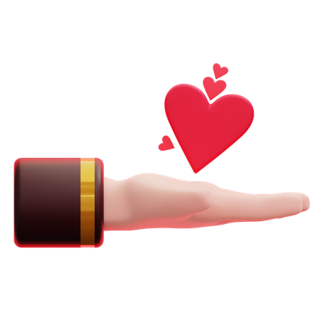 Dar Corazón  3D Icon