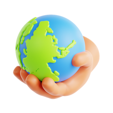 Dê terra  3D Icon