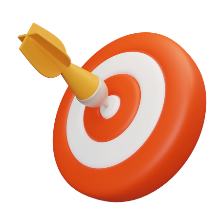 Flecha de dardo  3D Icon