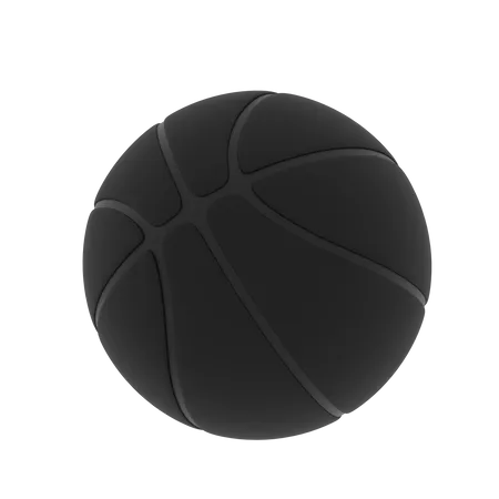 Dark Basketball  3D Illustration