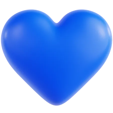 Dark Blue Love  3D Icon