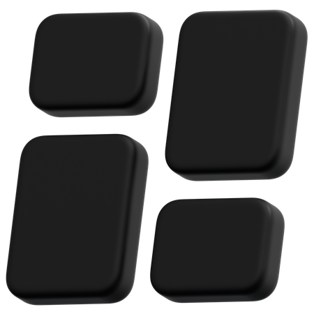 Dark Card Layout  3D Icon