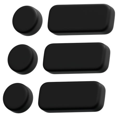 Dark Chat Layout  3D Icon