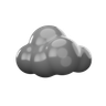 dark cloud emoji 3d