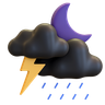 3d rainstorm emoji