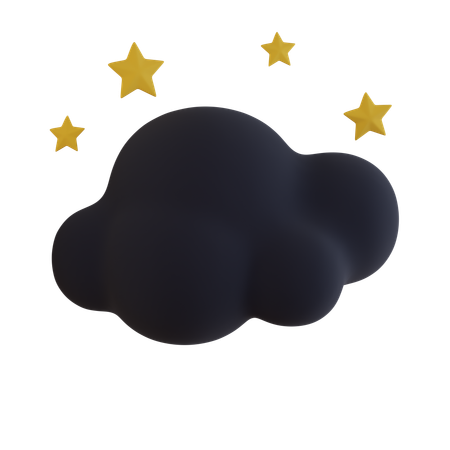Dark Cloud Star  3D Icon