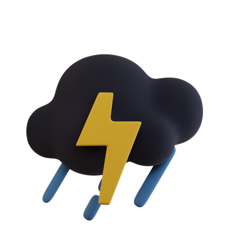 Dark Cloud Thunder Heavy Rain  3D Icon