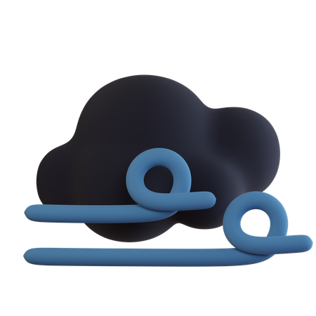 Dark Cloud Windy  3D Icon