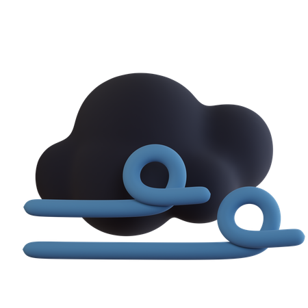 Dark Cloud Windy  3D Icon