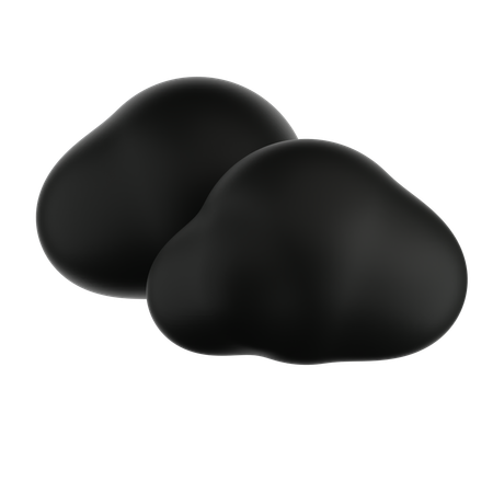 Dark clouds  3D Icon