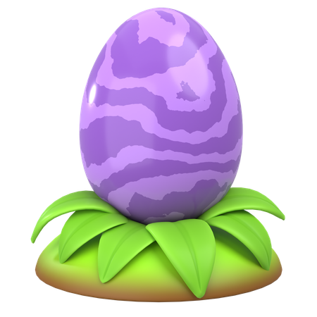 Dark Fire Dragon Egg  3D Icon