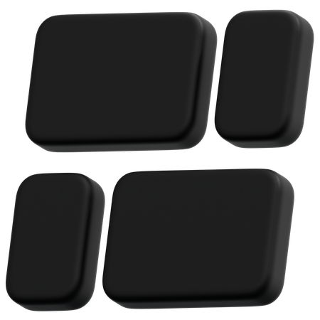 Dark Grid  3D Icon