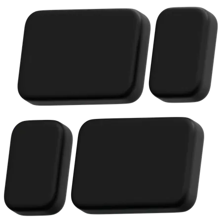 Dark Grid  3D Icon