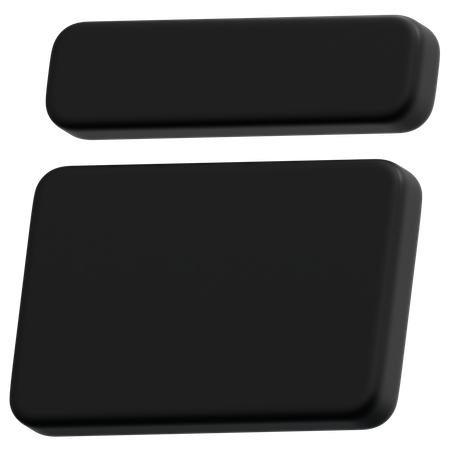 Dark Header Layout  3D Icon