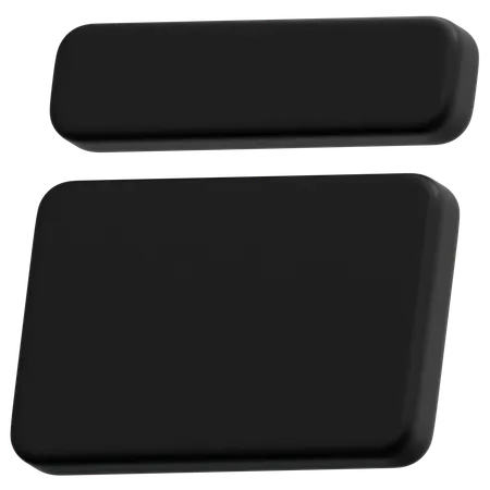 Dark Header Layout  3D Icon