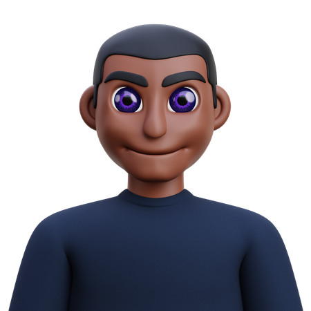 Dark kid  3D Icon