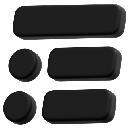 Dark List  3D Icon
