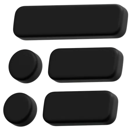 Dark List  3D Icon
