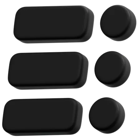 Dark List  3D Icon
