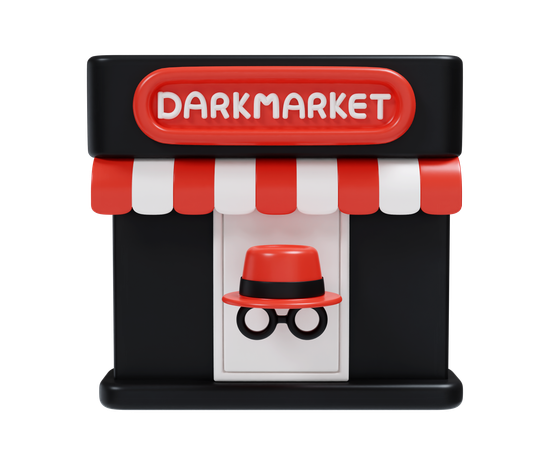 Dark Market  3D Icon