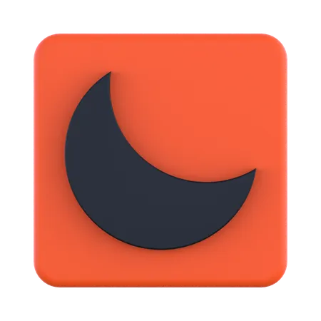Dark Mode  3D Icon