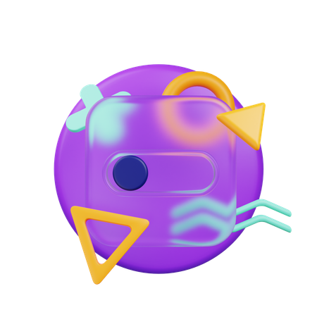 Dark Mode Button  3D Icon