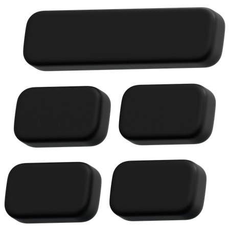 Dark Modular Layout  3D Icon
