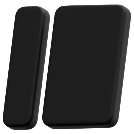 Dark Sidebar Panel  3D Icon