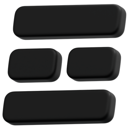 Dark Split Layout  3D Icon