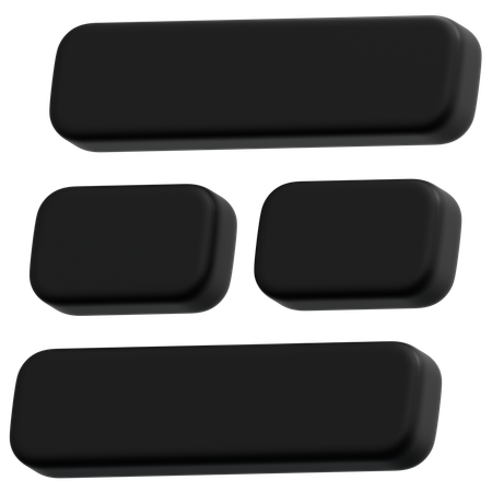 Dark Split Layout  3D Icon