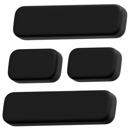 Dark Split Layout  3D Icon