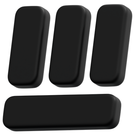Dark Stats Layout  3D Icon