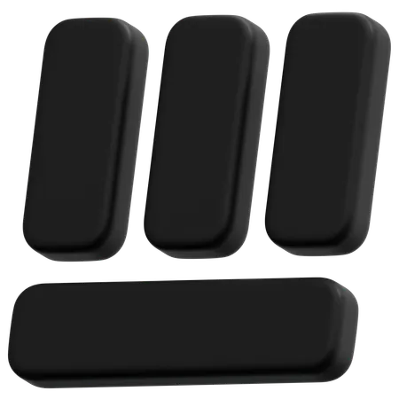 Dark Stats Layout  3D Icon