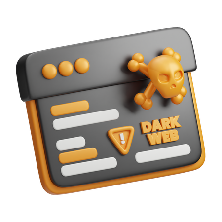 Dark Web  3D Icon