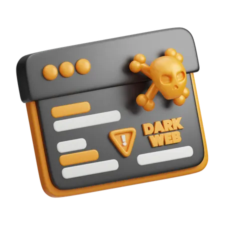Dark Web  3D Icon