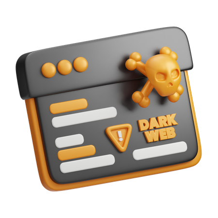 Dark Web  3D Icon