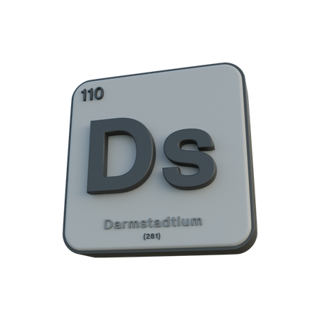 Darmstadtium  3D Illustration