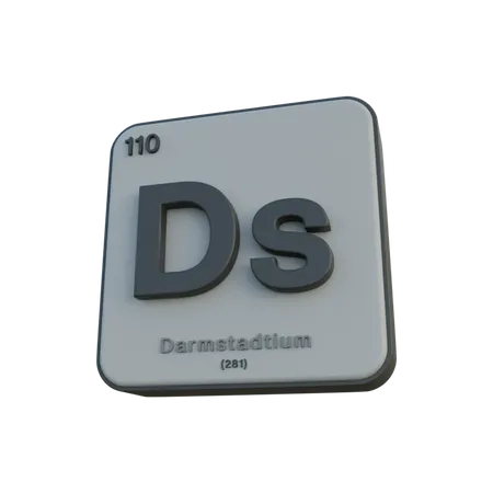 Darmstadtium  3D Illustration