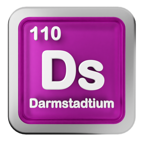 Darmstadtium-Periodensystem  3D Icon