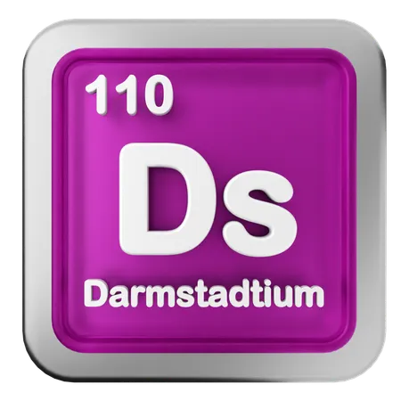 Darmstadtium-Periodensystem  3D Icon